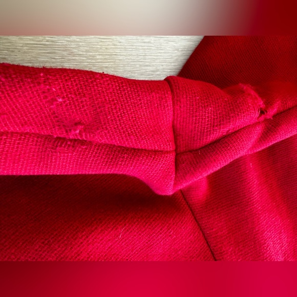 RED VINTAGE VIRGIN WOOL PANTSUIT - Picture 13 of 16